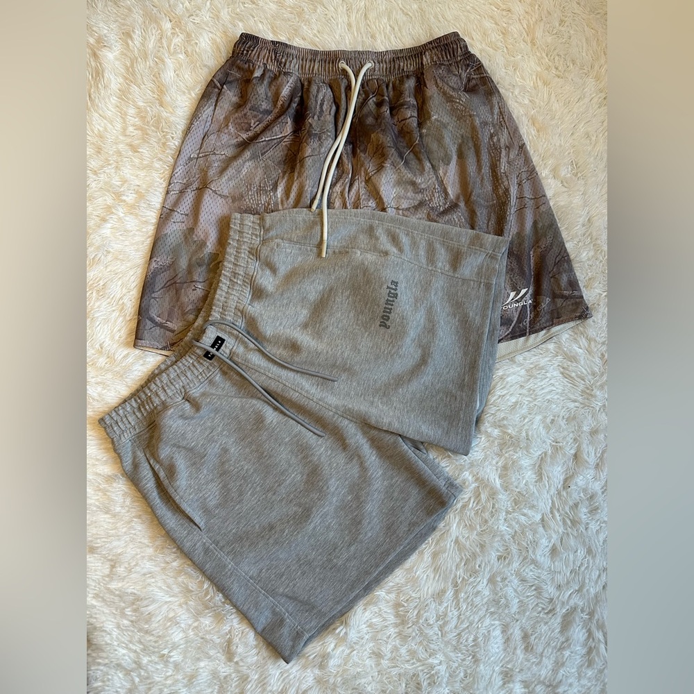 YoungLA Shorts Men’s Camo Athletic Boundle 2pcs XL x 6.5” Workout Gym - Picture 2 of 16